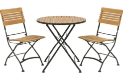 Brewer Cafegrupp 85 cm Teak/Svart