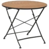 Brewer Matbord 85 cm Teak/Svart