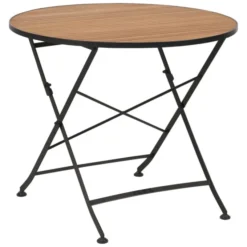 Brewer Matbord 85 cm Teak/Svart