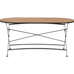 Brewer Matgrupp 160 cm Teak/Svart
