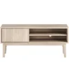 Broholm Solid TV-bänk 124x55 cm Vitoljad Ek