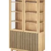 Broholm Vitrinskåp Glassidor & Lameller 100x197 cm Oljad Ek