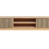 Broholm XL TV-bänk Lameller 160x55 cm Oljad Ek