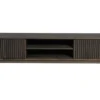 Broholm XL TV-bänk Lameller 160x55 cm Rökoljad Ek