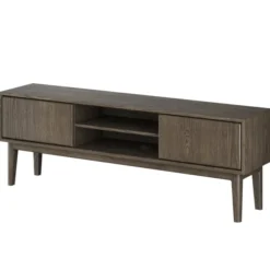 Broholm XL TV-bänk 160x55 cm Rökoljad Ek