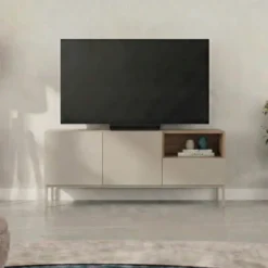 Cailin 140 TV-bänk Sandsten naturlig ek