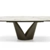 Calla Matbord 100x200-296 cm Bronze / Keramik