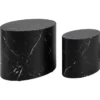 Cenon Satsbord 40x33x48 cm Marquina-marmor