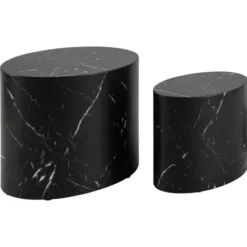 Cenon Satsbord 40x33x48 cm Marquina-marmor