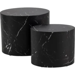 Cenon Satsbord 40x33x48 cm Marquina-marmor