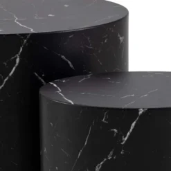 Cenon Satsbord 40x33x48 cm Marquina-marmor