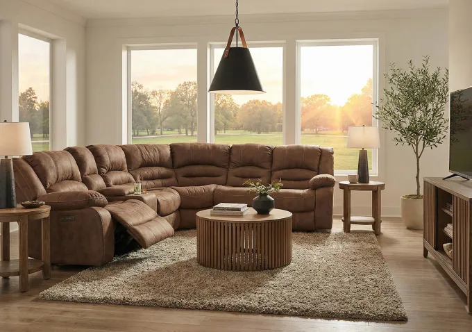 Cinema Mittdel med Recline Nougat