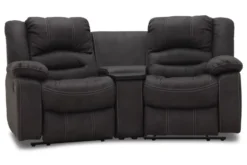 Cinema 2-sits Svängd Biosoffa Grått Tyg