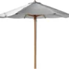 Classic Parasoll 2,4m Låg Teak/Light Grey