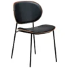 Clementina Stol Raven Black, Walnut
