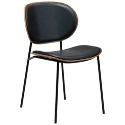 Clementina Stol Raven Black, Walnut
