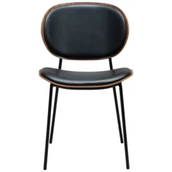 Clementina Stol Raven Black, Walnut