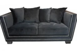 Cloude 2-Sits Soffa Svart Sammet
