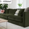 Cloud Klädsel Moss Dark Green - 2.5-sits Soffa
