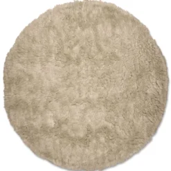 Cloudy Rund 160 cm Matta Beige