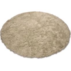 Cloudy Rund 160 cm Matta Beige