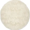 Cloudy Rund 160 cm Matta Naturvit
