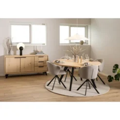 Coralie Matstol Monza tyg Beige