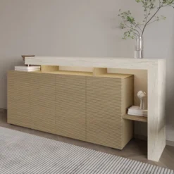Cork Sideboard Travertin, varm ek