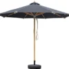 Corsica Parasoll 3m Svart/Wood