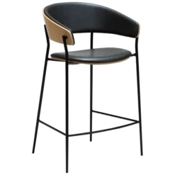 Crib Barstol Raven Black, Bleached Oak