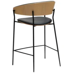 Crib Barstol Raven Black, Bleached Oak