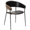Crib Stol Vintage Black, Walnut