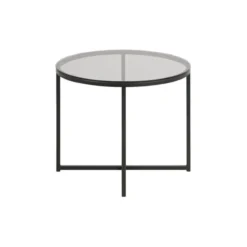 Cross Sidobord Rund 55 cm Svart