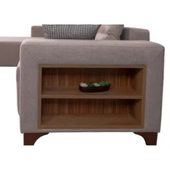 Dakar Mini (45 x 45 cm) Bäddsoffa, hörn Gräddvit