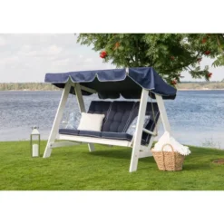 Dalom/Slöinge Hammocktak Blå/Vit
