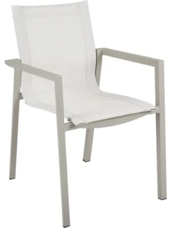 Delia Karmstol Textilene - Khaki / Off White