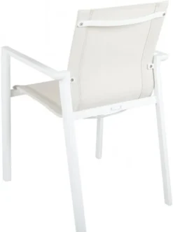 Delia Karmstol Textilene - Vit / Off White