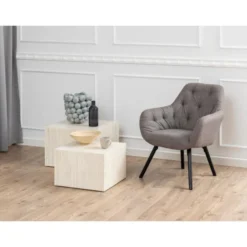 Dijon Satsbord 58x58 cm Travertin