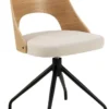 Dina Matstol vrid-funktion Ek/Beige