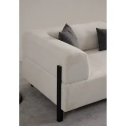 Doha 3-sits (225 x 93 x 75 cm) 3-sitssoffa Vit