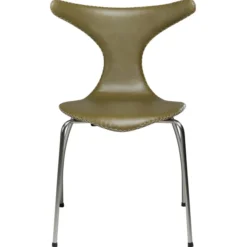 Dolphin Stol Moss Green Art.Leather
