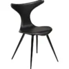 Dolphin Stol Vintage Black Art.Leather, Black