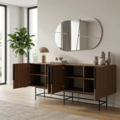 Edinburgh Sideboard Milano valnöt / Svart