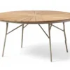 Ellen Trädgårdsbord i Teak och Aluminium 150 cm, Sandy Grey