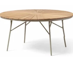 Ellen Trädgårdsbord i Teak och Aluminium 150 cm, Sandy Grey