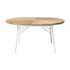 Ellen Trädgårdsbord i Teak och Aluminium 150 cm, Vit