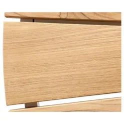 Ellen Trädgårdsmöbelset i Teak och Aluminium 130 cm + 5 stolar, Vit
