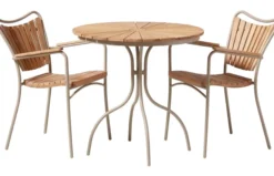 Ellen Trädgårdsstol i Teak och Aluminium Sandy Grey