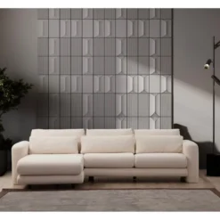 Essaouira hörn (290-165 x 97 x 73 cm) Hörnsoffa Kräm