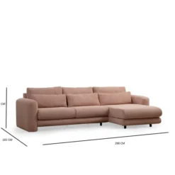 Essaouira hörn (290-165 x 97 x 73 cm) Hörnsoffa Rosa